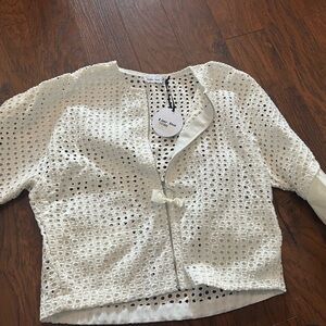 Line + Dot nwt women’s L white jacket